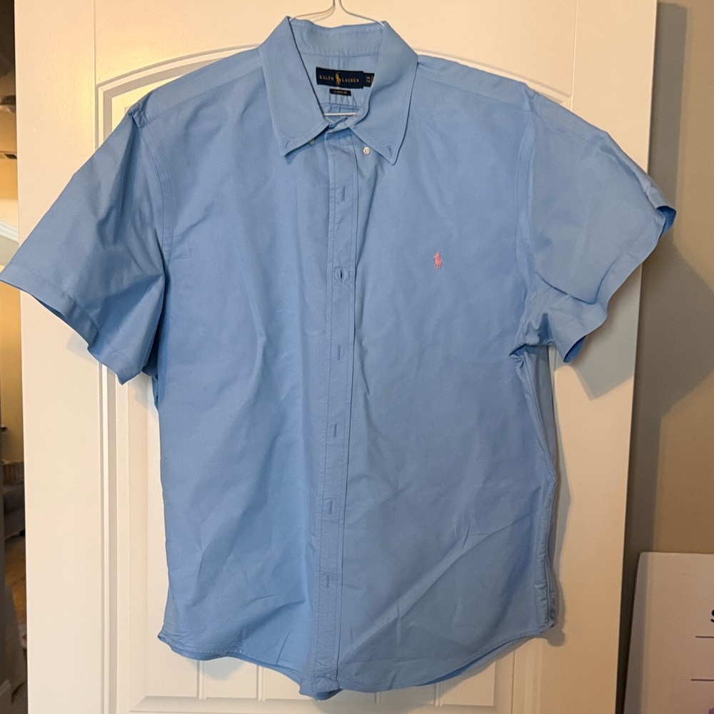 Polo by Ralph Lauren Men's Sky Blue Button Down Shirt